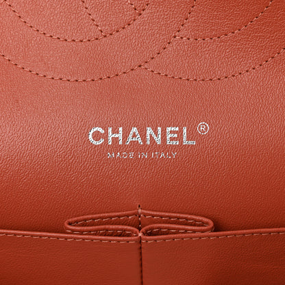 Chanel Lambskin Quilted Jumbo Double Flap Orange 6 of 11