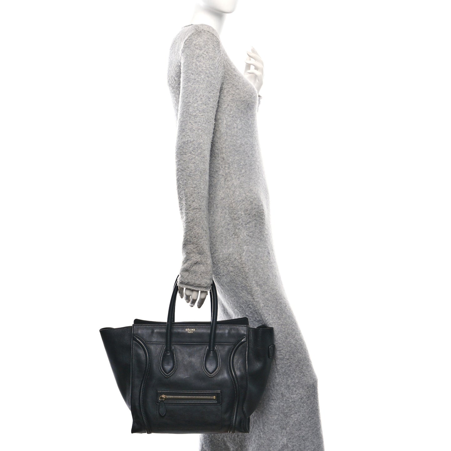Smooth Calfskin Mini Luggage Black