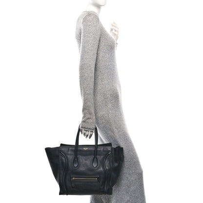 Celine Smooth Calfskin Mini Luggage Black 2 of 10