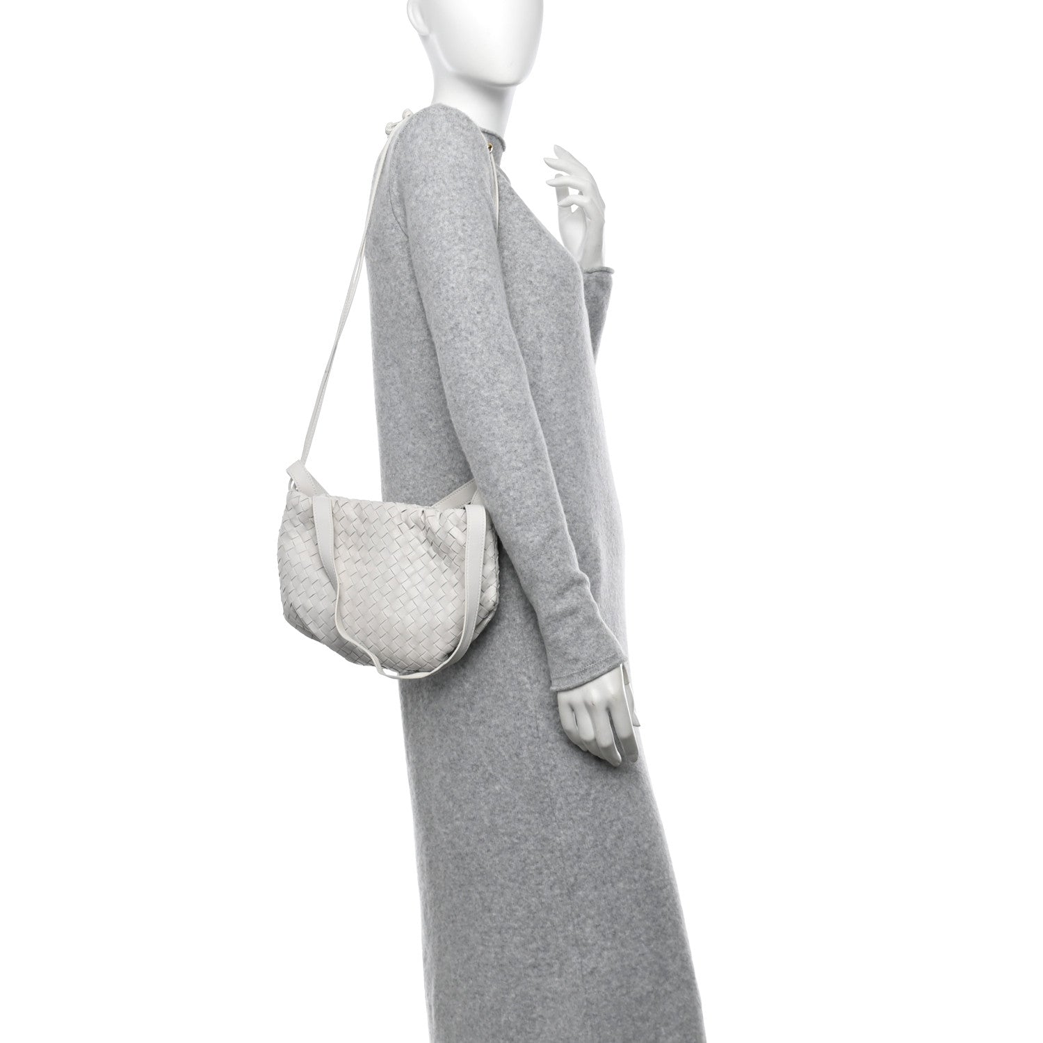 Bottega Veneta Nappa Intrecciato Small Bulb White 2 of 10