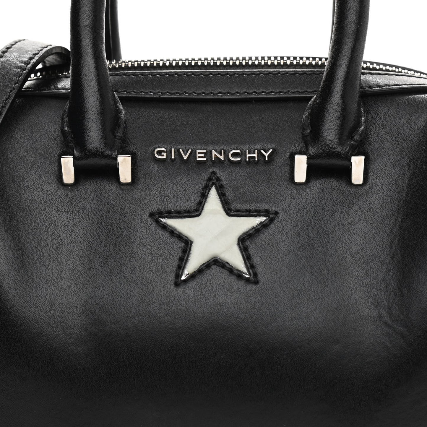 Calfskin Star Micro Lucrezia Black Silver