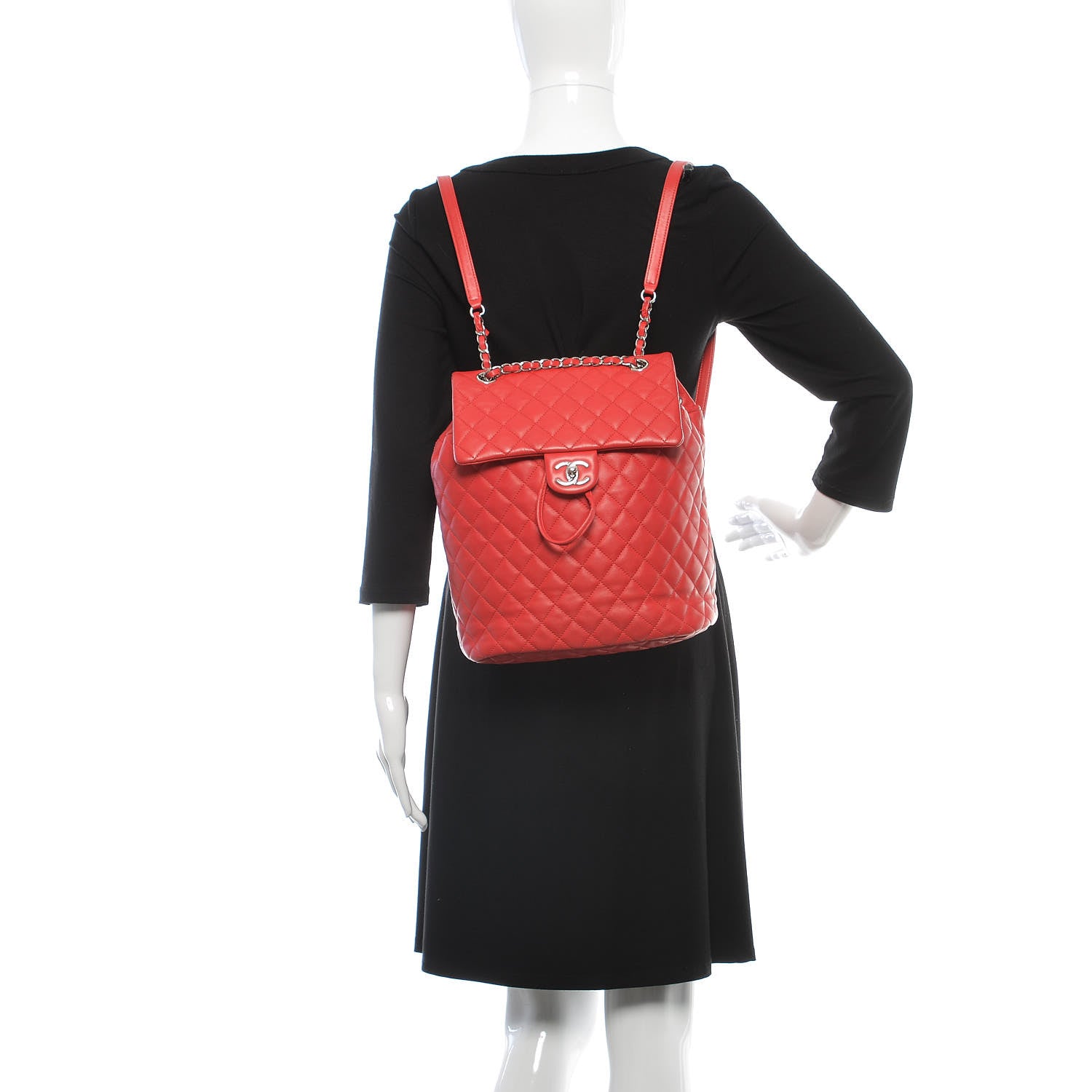 Chanel Lambskin Quilted Large Urban Spirit Backpack Red 2 of 9