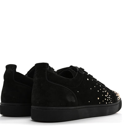 Christian Louboutin Veau Velours Crystal Mens Degralouis Low Top Sneaker 43 Black 5 of 13