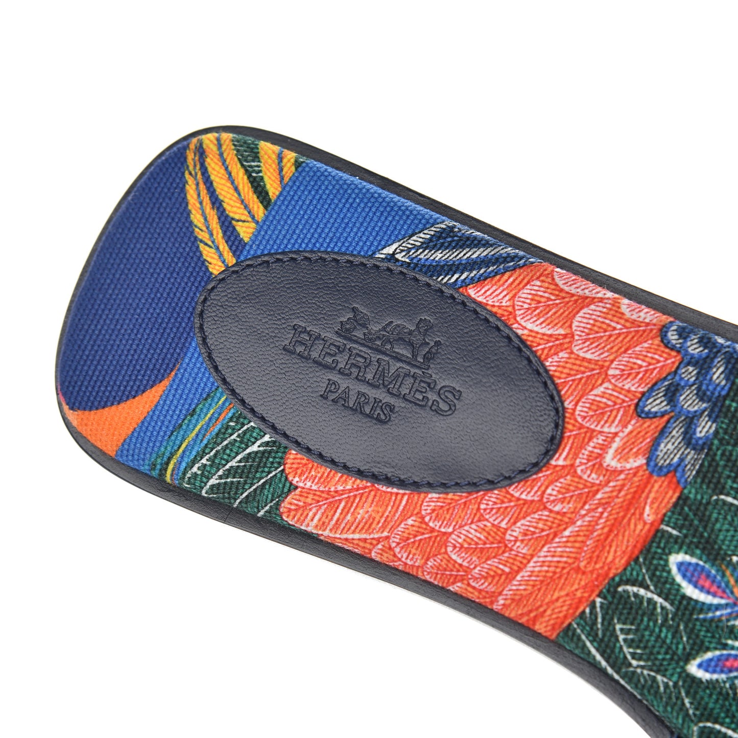 Calfskin Oran Sandals 37.5 Bleu