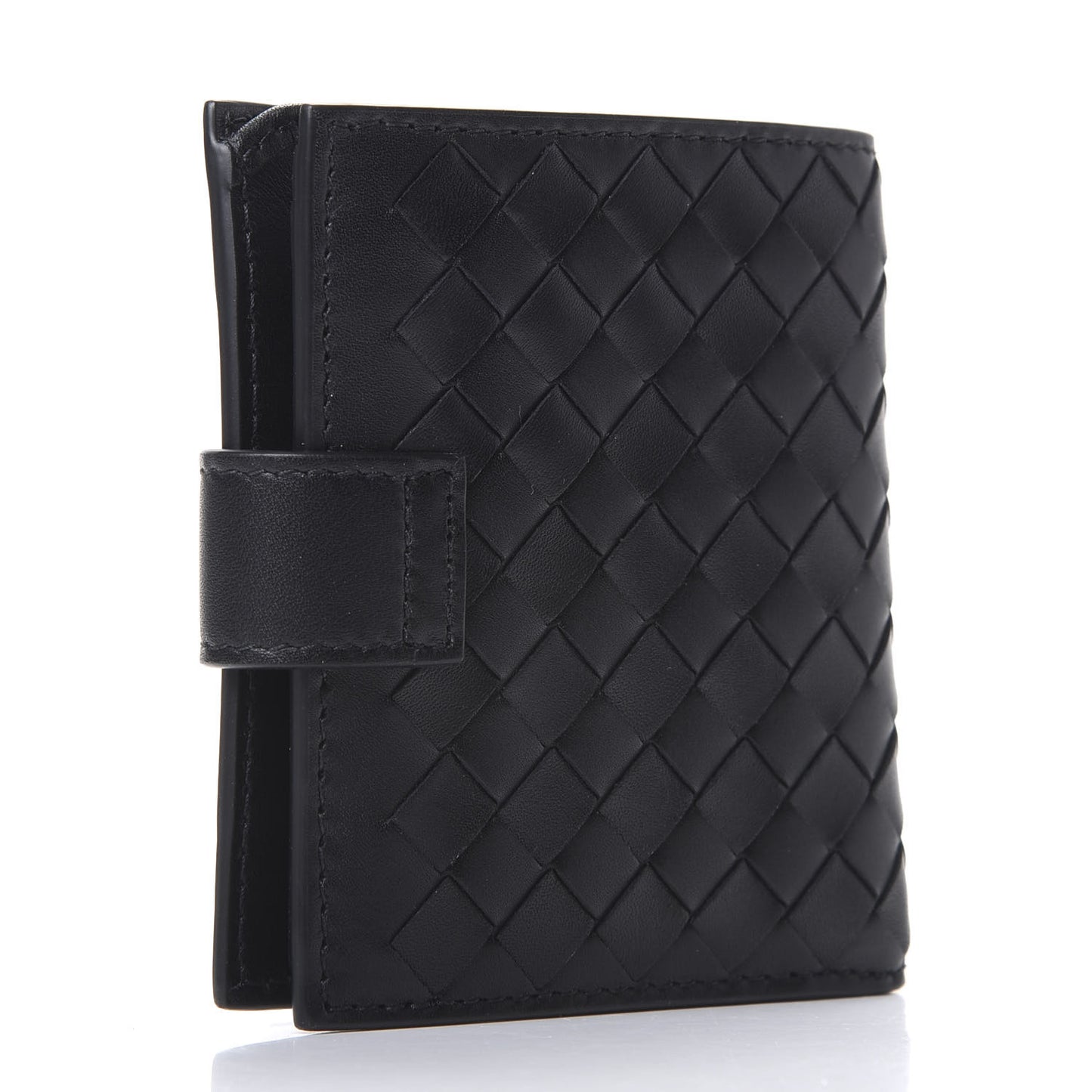 Nappa Intrecciato Mini Wallet Black