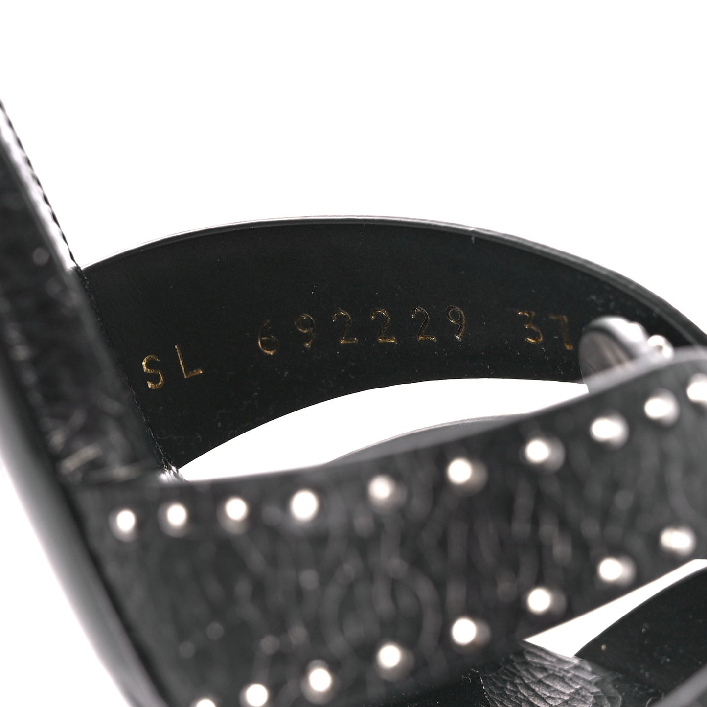 Smart Crack Studded Tribute Slide 85 Mules 37 Black