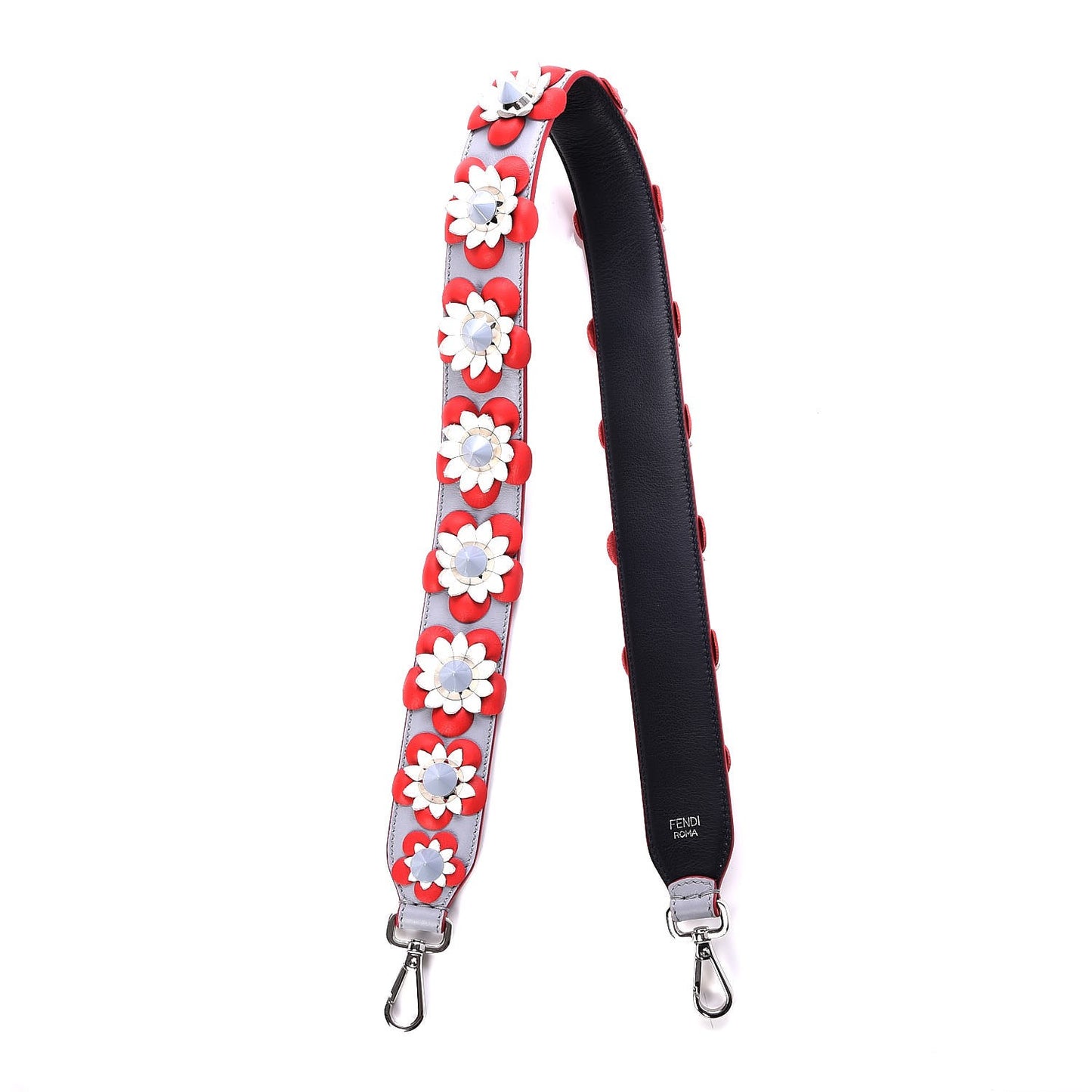 Vitello Dolce Flowerland Studded Strap You Ardesia Blue Notte
