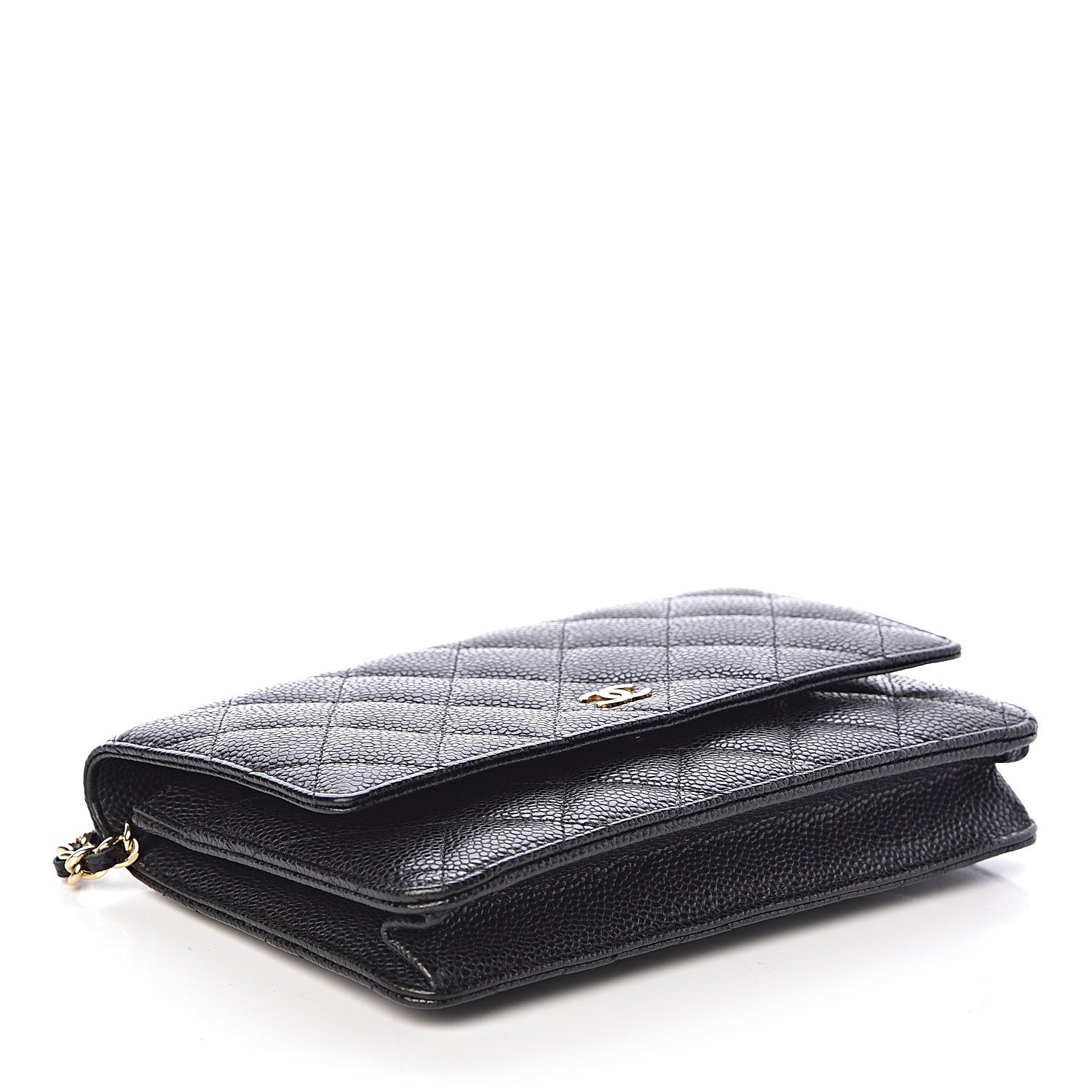 Chanel Caviar Quilted Wallet On Chain WOC Black 4 of 11