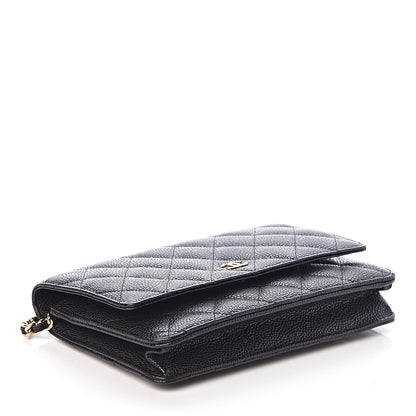 Chanel Caviar Quilted Wallet On Chain WOC Black 4 of 11