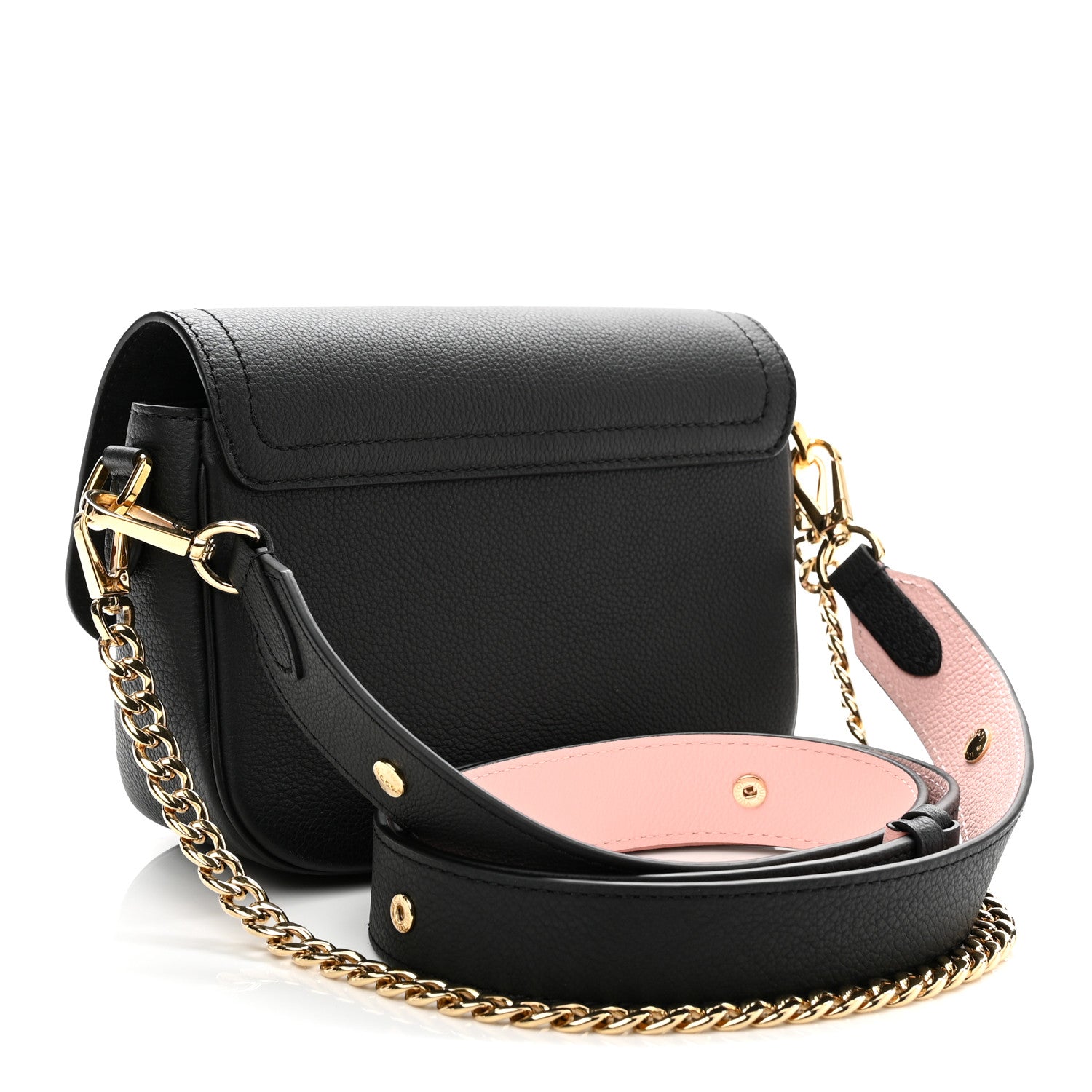 Louis Vuitton Grained Calfskin Lockme Tender Black 3 of 9
