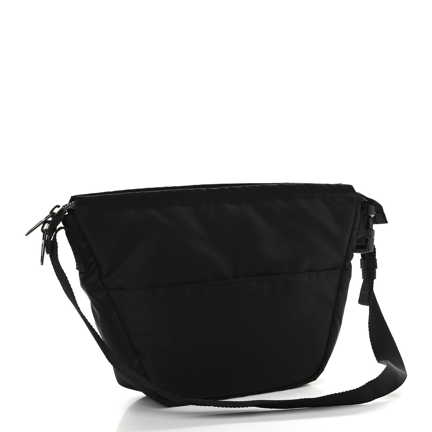 Nylon oversized Sling Bag Black