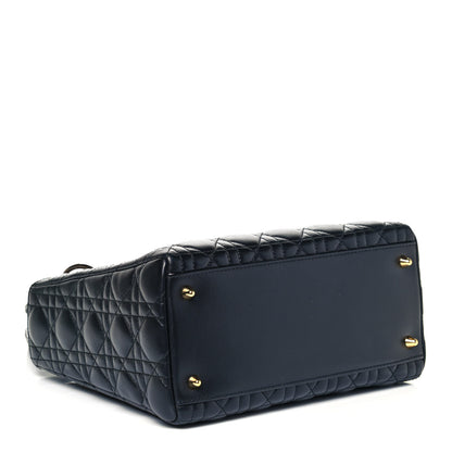 Christian Dior Lambskin Cannage Medium Lady Dior Black 4 of 10