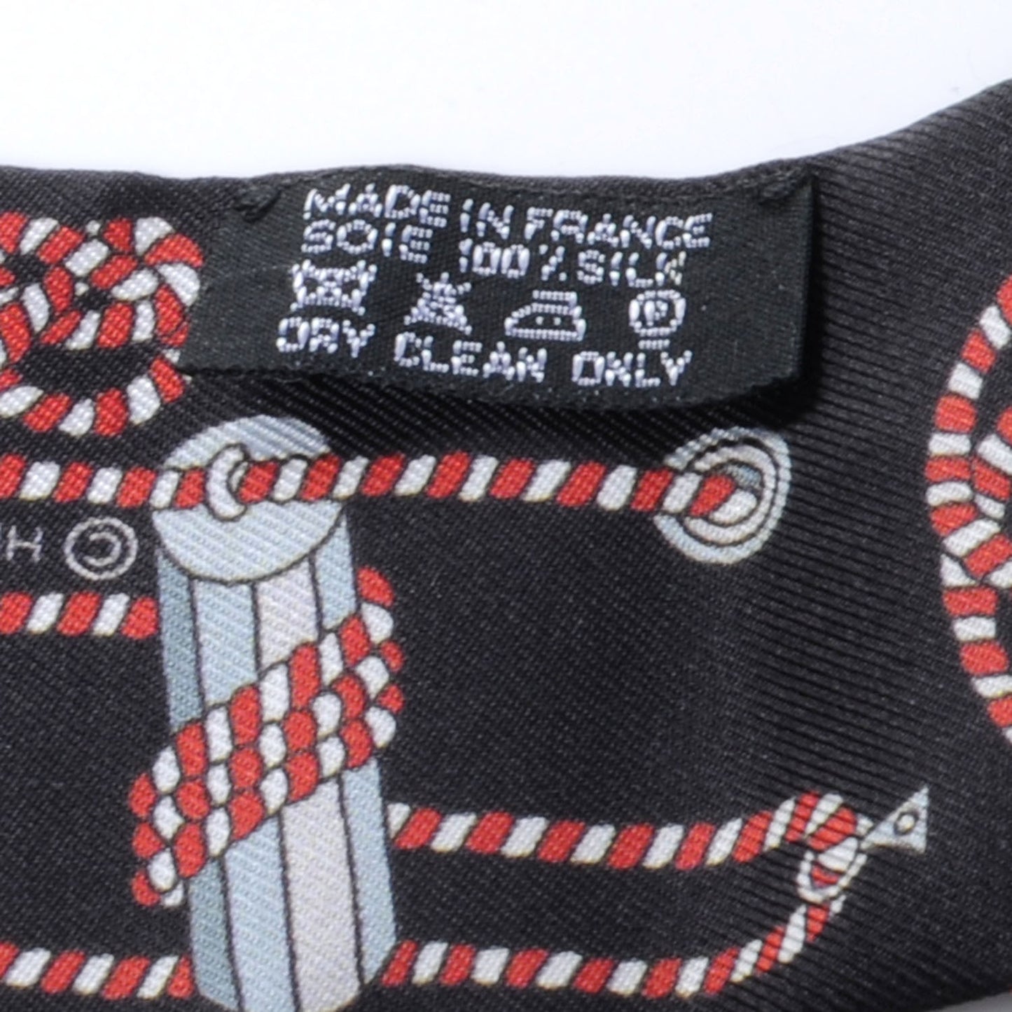 Silk Cordages Twilly Scarf Black