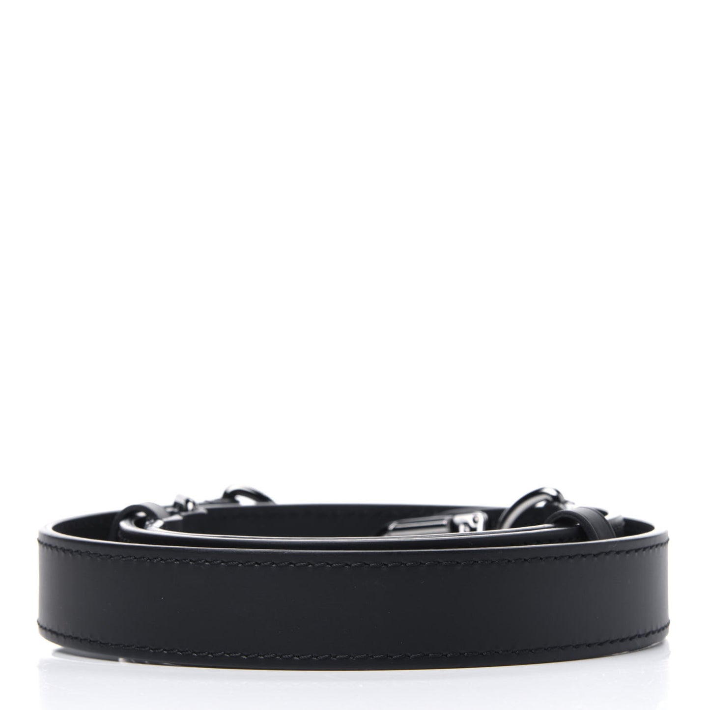 Calfskin Adjustable Keepall Bandouliere Shoulder Strap Black