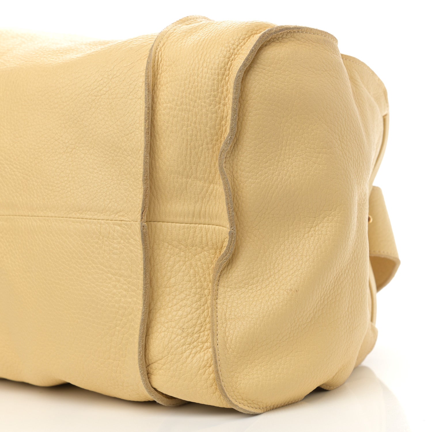 Bottega Veneta Cervo Deerkskin Shoulder Bag Light Yellow 10 of 13