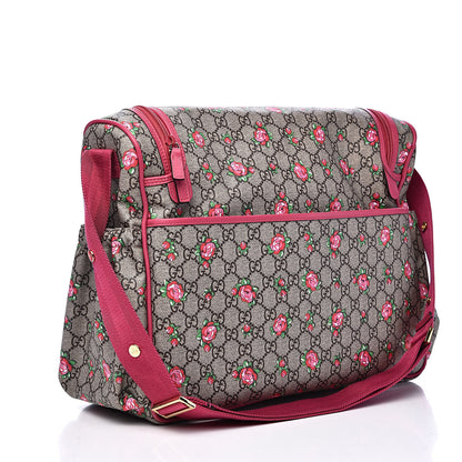 Gucci GG Supreme Monogram Rose Bud Diaper Bag Pink 4 of 15