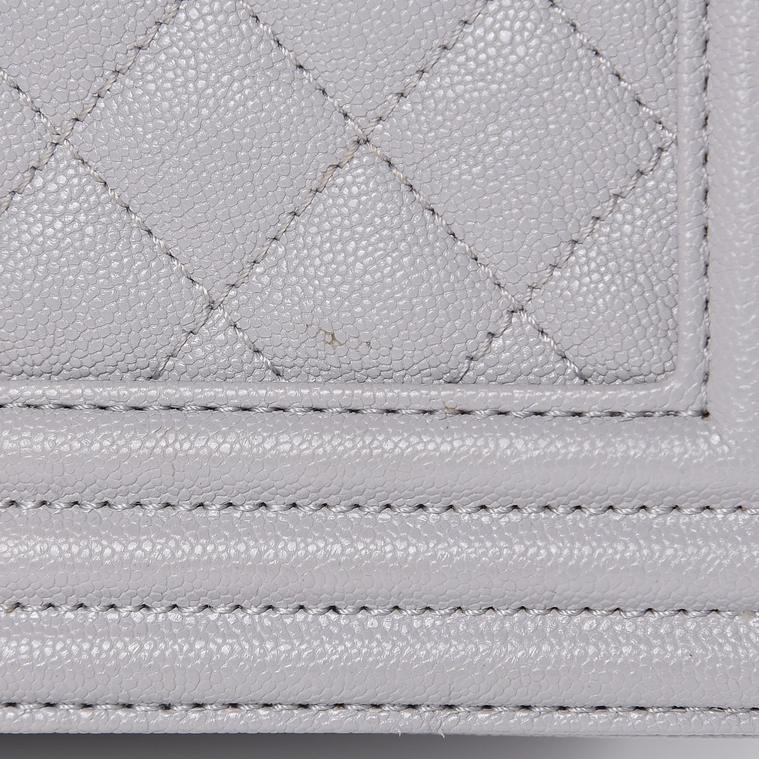 Chanel Iridescent Caviar Quilted Medium Boy Flap Light Grey 10 of 11