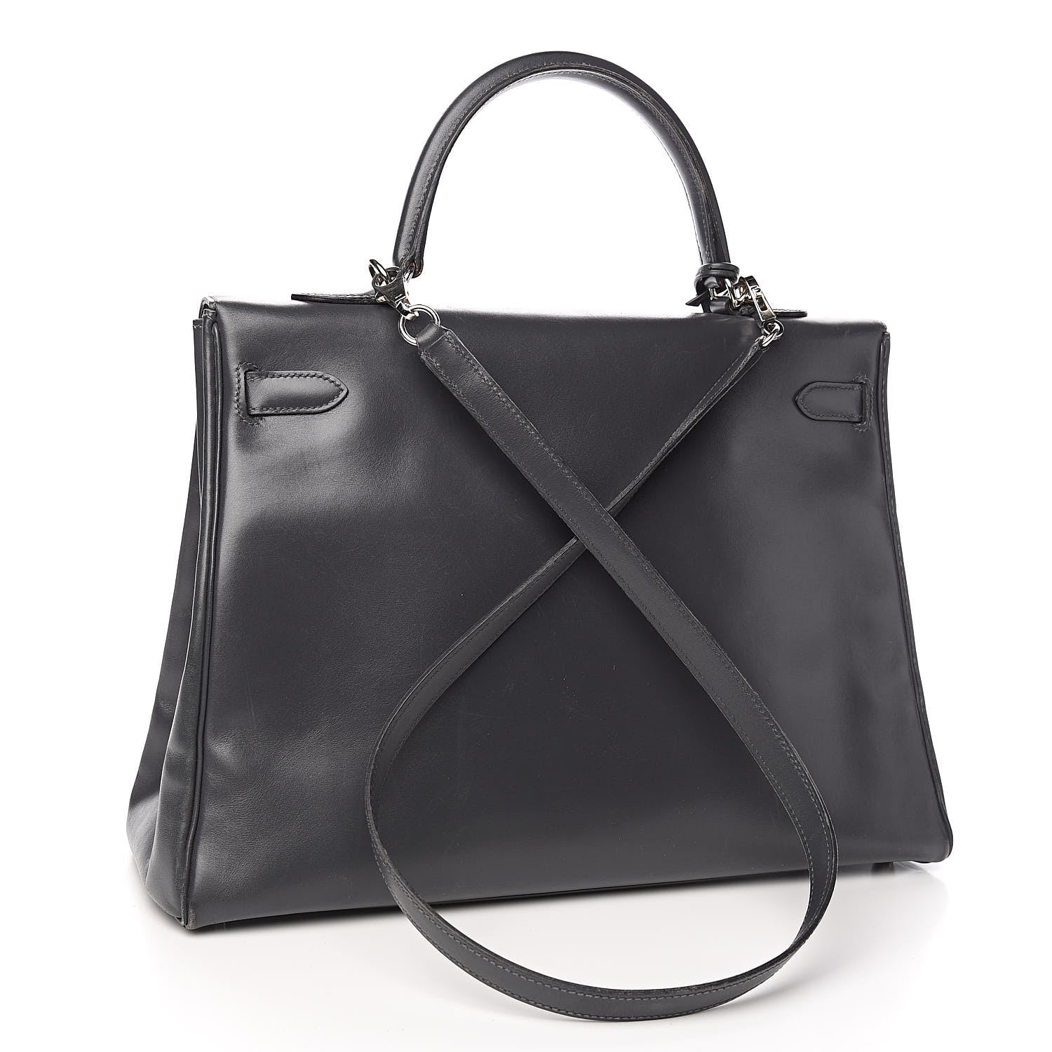 Hermes Box Kelly Retourne 35 Graphite 3 of 41