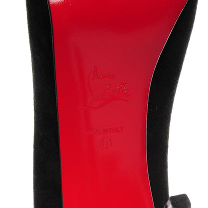 Christian Louboutin Suede New Declic 120 Pumps 40 Black 6 of 7