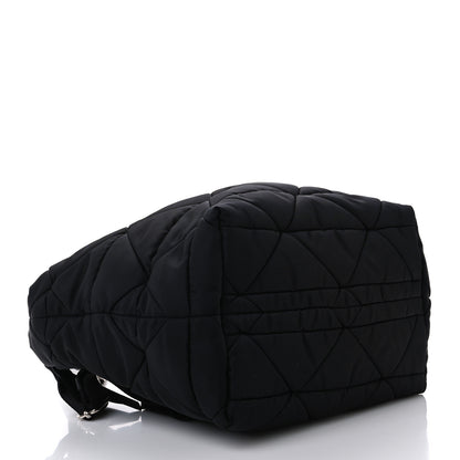 Prada Re-Nylon Nappa Triangle Quilted Padded Small Double Handled Zip Tote Black 4 of 11