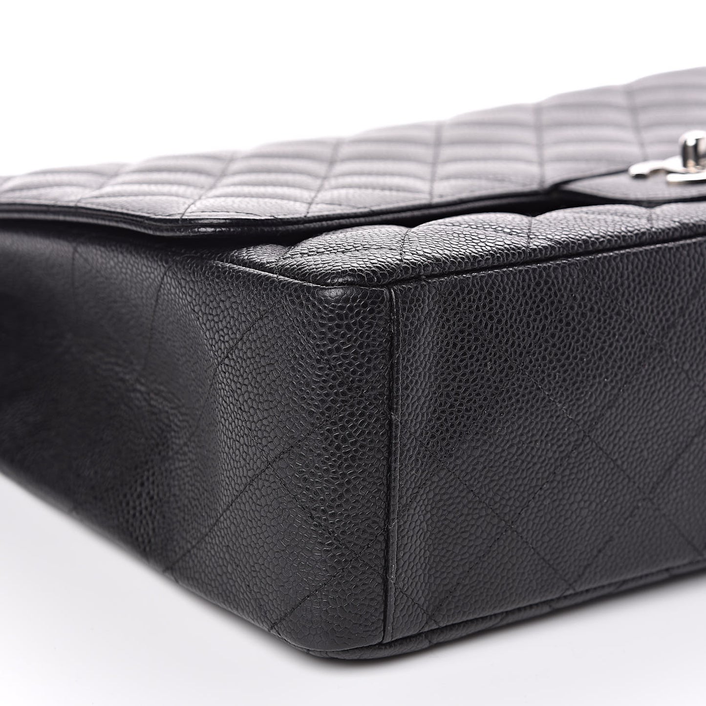 Caviar Quilted Maxi Single Flap Black