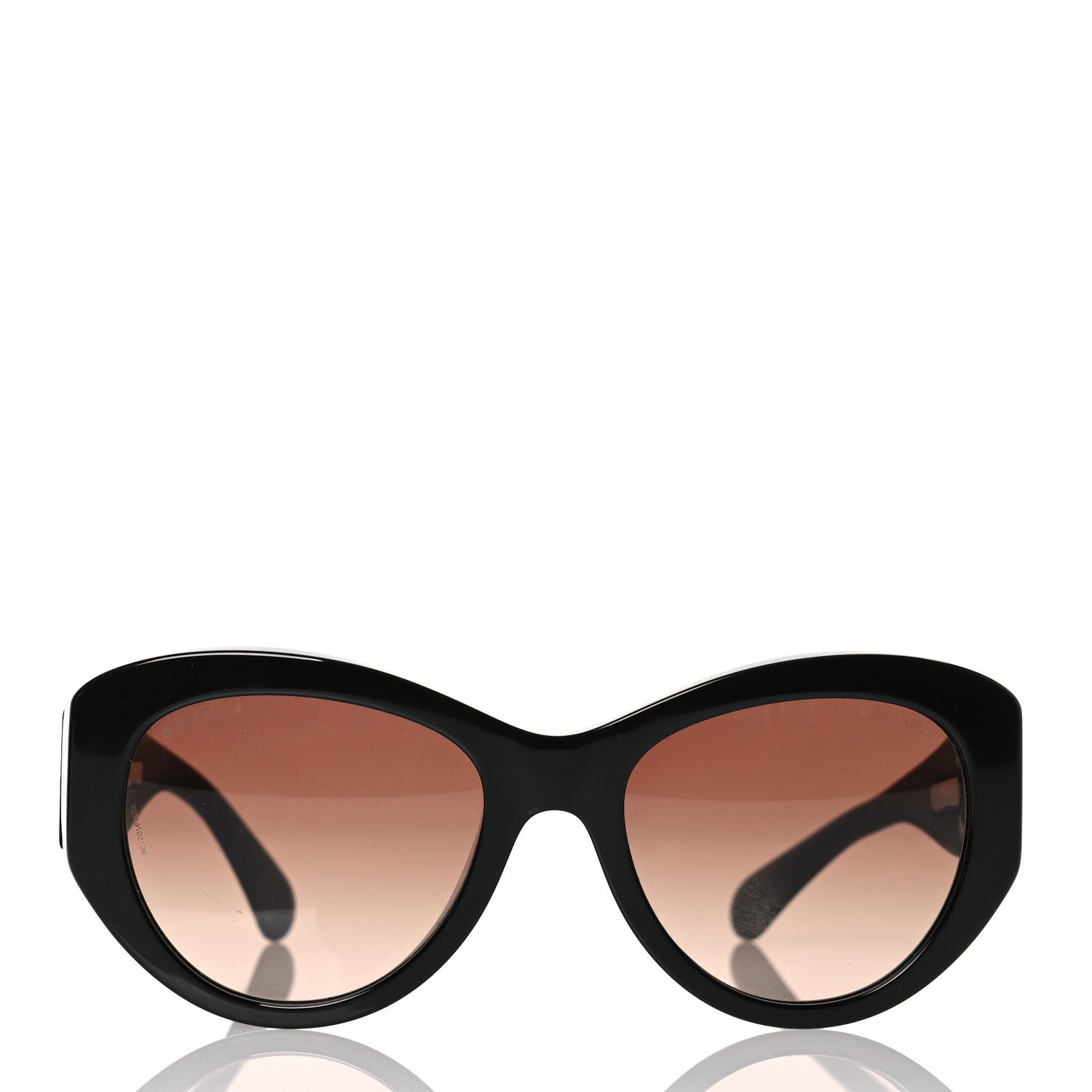 Chanel Acetate Butterfly Large CC Sunglasses 5492-A Black 2 of 9