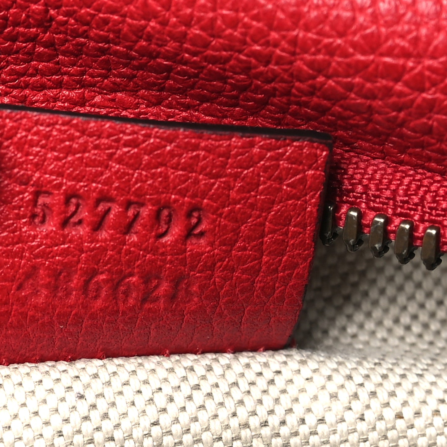 Grained Calfskin Small Logo Belt Bag Hibiscus Red