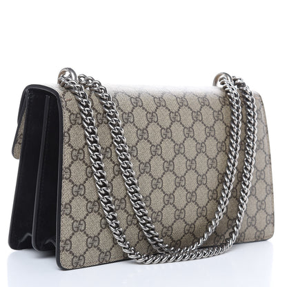 Gucci GG Supreme Monogram Small Dionysus Shoulder Bag Black 3 of 13