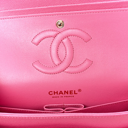 Chanel Caviar Quilted Medium Double Flap Pink 6 of 12