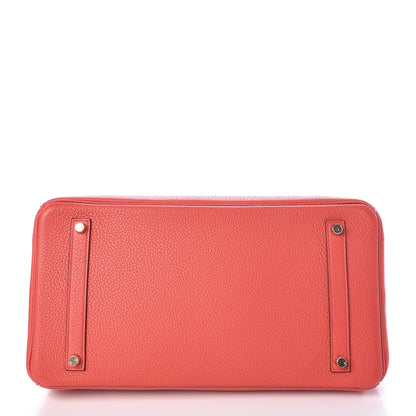 Hermes Taurillon Clemence Birkin 35 Rose Jaipur 7 of 35