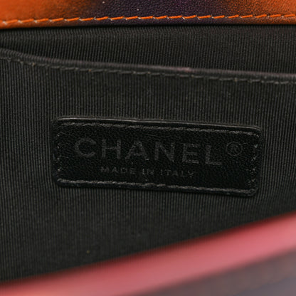 Chanel Printed Lambskin Quilted Medium Flower Power Boy Flap 7 of 13