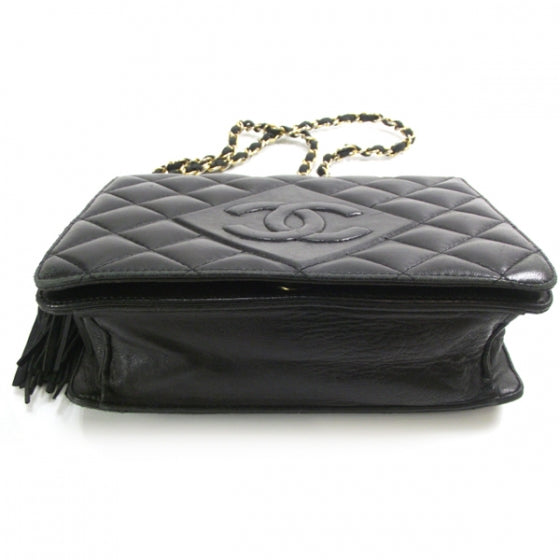 Chanel Black Quilted Tassel Flap Bag 4 of 11
