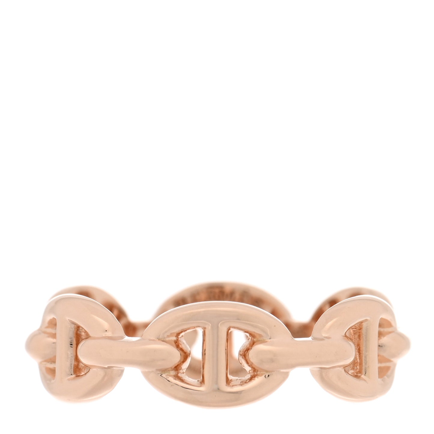 18K Rose Gold PM Chaine D'Ancre Enchainee Ring 52 6