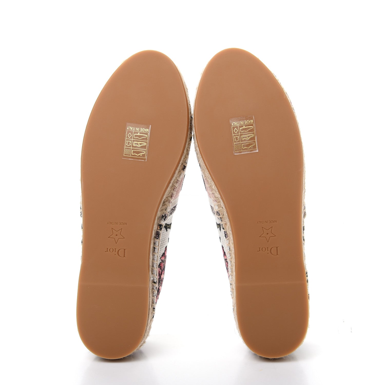 Christian Dior Canvas Rose Mutabilis Embroidered Granville Espadrilles 37 Multicolor 6 of 11