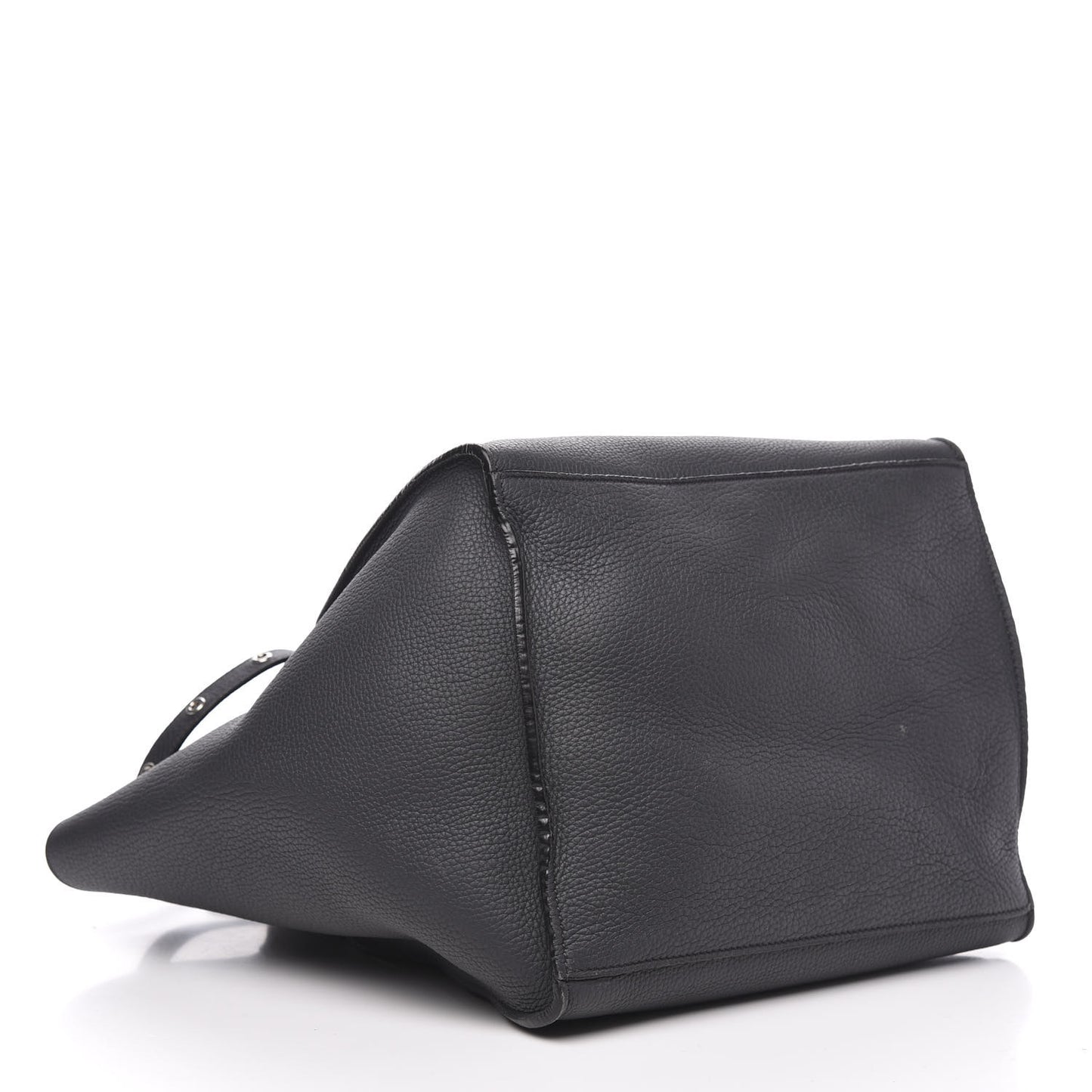 Supple Grained Calfskin Small Big Bag Anthracite