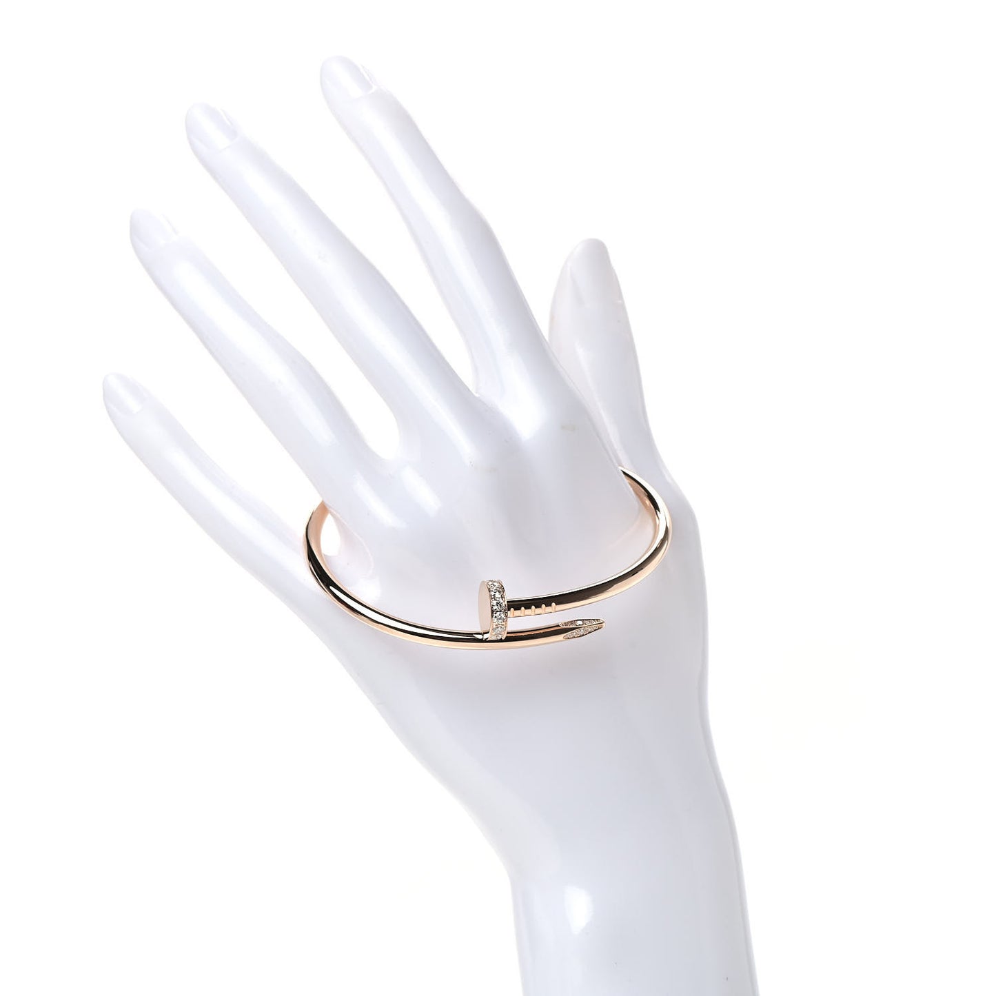 18K Pink Gold Diamond Juste Un Clou Bracelet 18