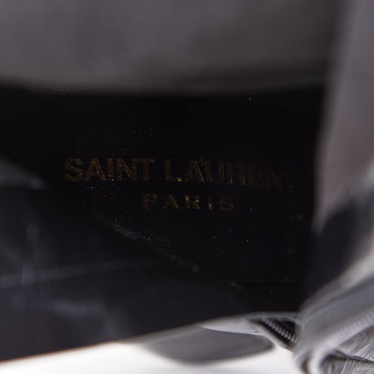 Saint Laurent Eelskin Jane Knee High Boots 36.5 Black 6 of 8