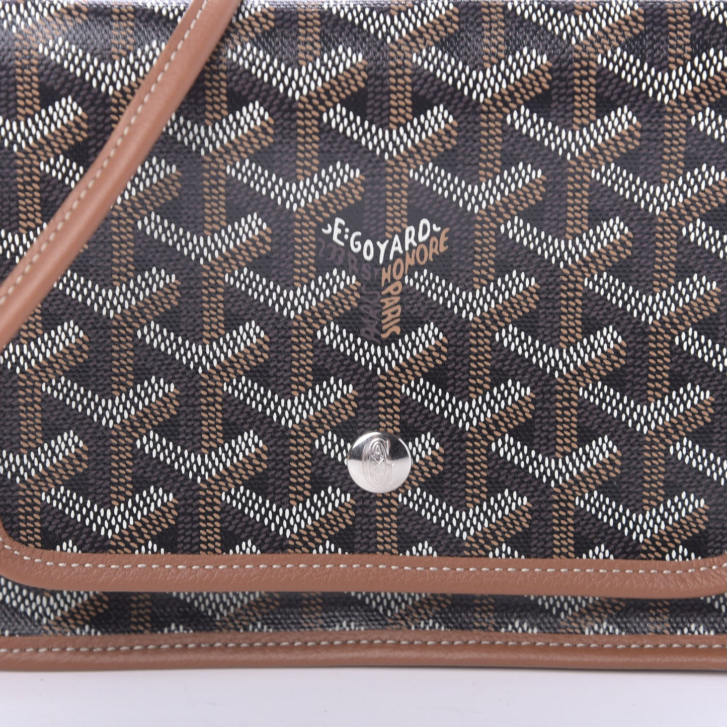 Goyardine Plumet Wallet Clutch Black Gold
