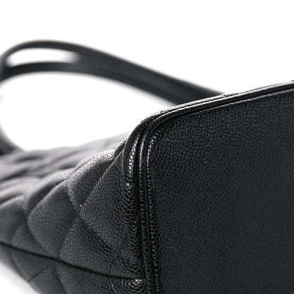 Chanel Caviar Quilted Medallion Tote Black 10 of 15