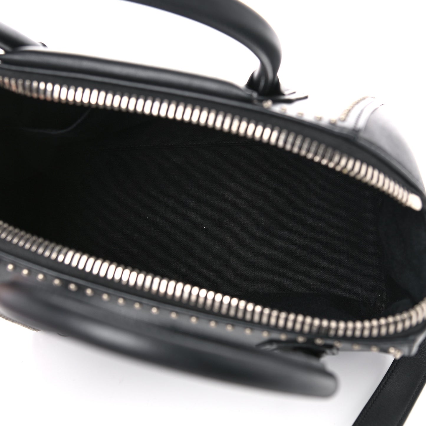 Calfskin Small Studded Antigona Black