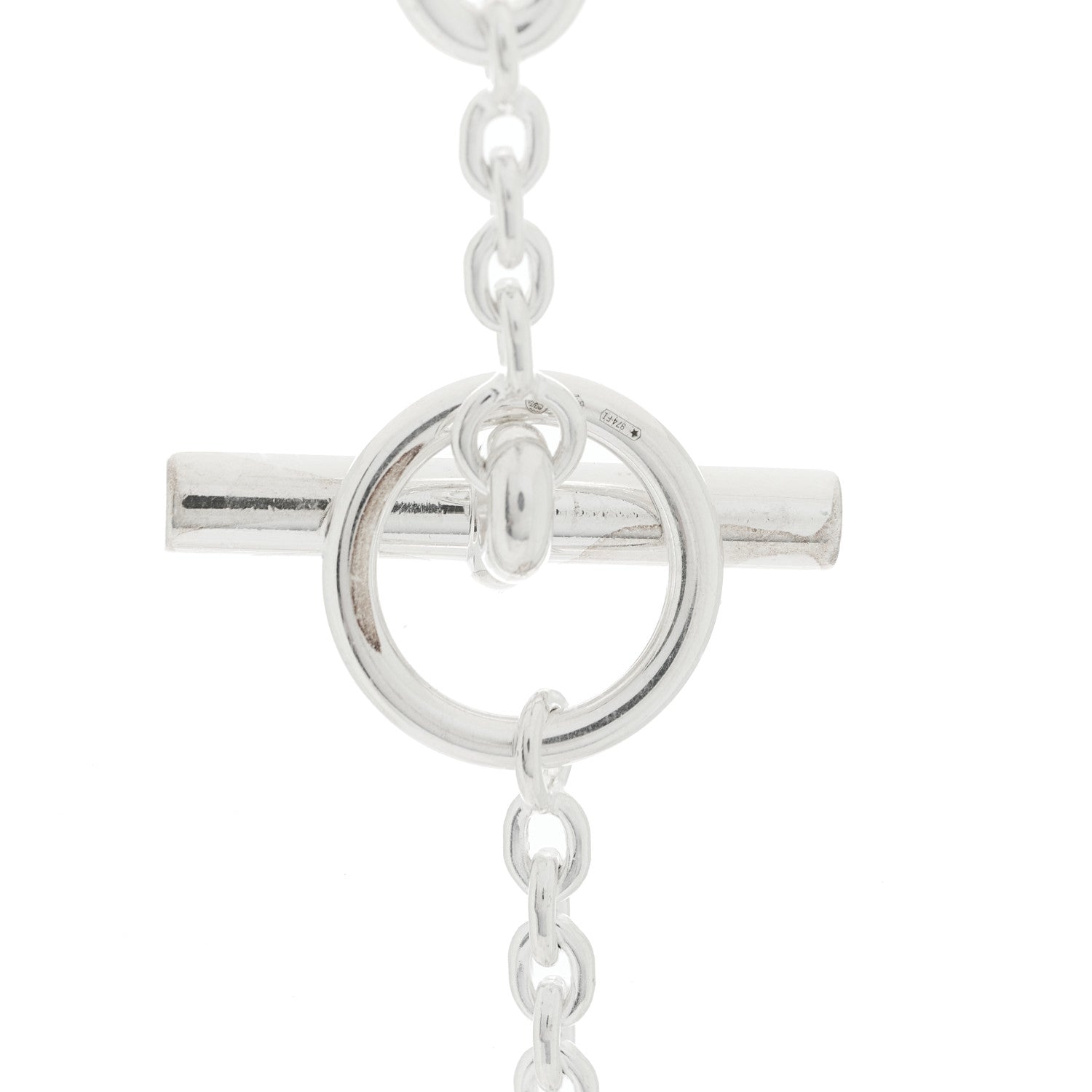 Hermes Sterling Silver Farandole Necklace 160 4 of 8