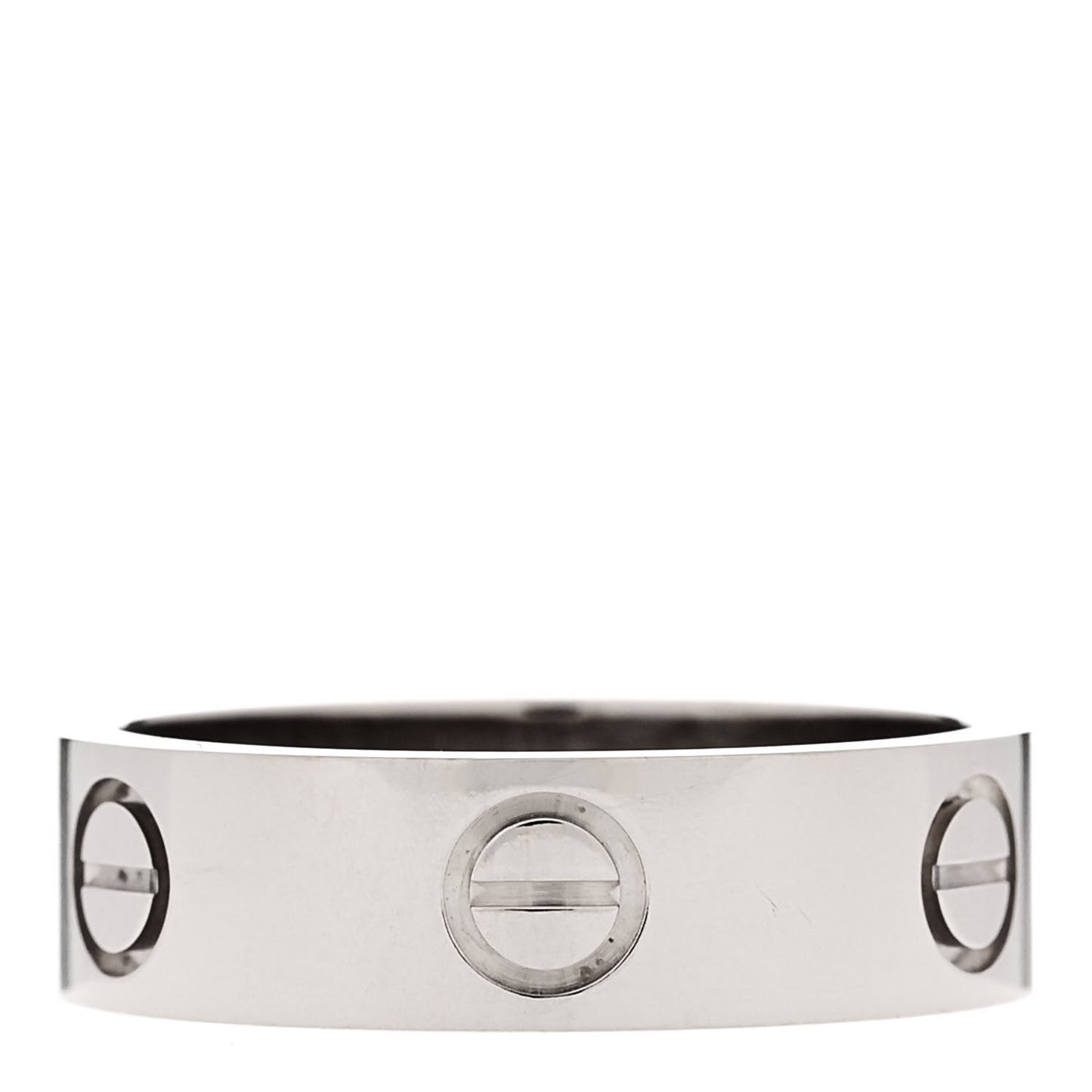 18K White Gold 5.5mm LOVE Ring 54 6.75