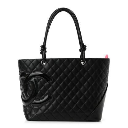 Chanel Calfskin Quilted Large Cambon Tote Black 1 of 11