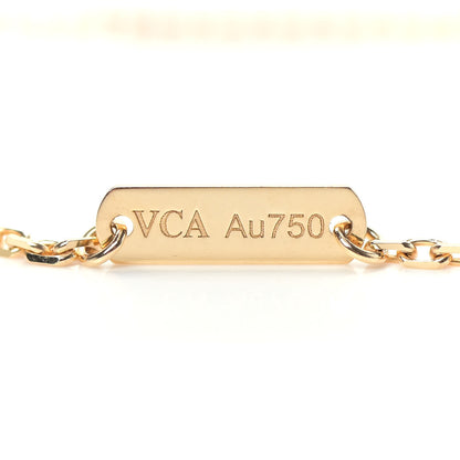 Van Cleef & Arpels 18K Yellow Gold Mother of Pearl Vintage Alhambra Pendant Necklace 4 of 6