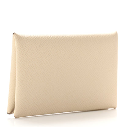 Hermes Epsom Calvi Card Case Craie 3 of 7