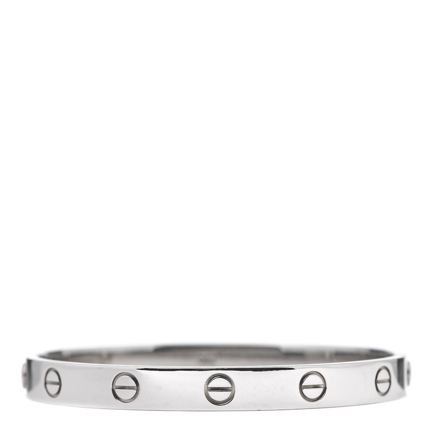 18K White Gold LOVE Bracelet 16