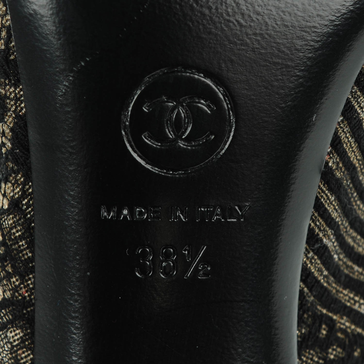 Chanel Lace Pearl Booties 38.5 Black 6 of 9
