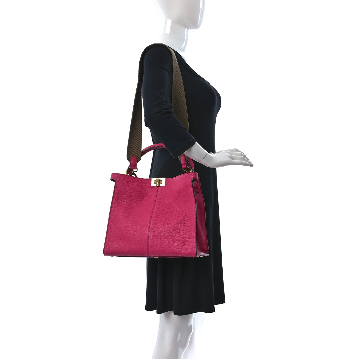 Cuoio Romano Selleria Medium Peekaboo X-Lite Fuxia