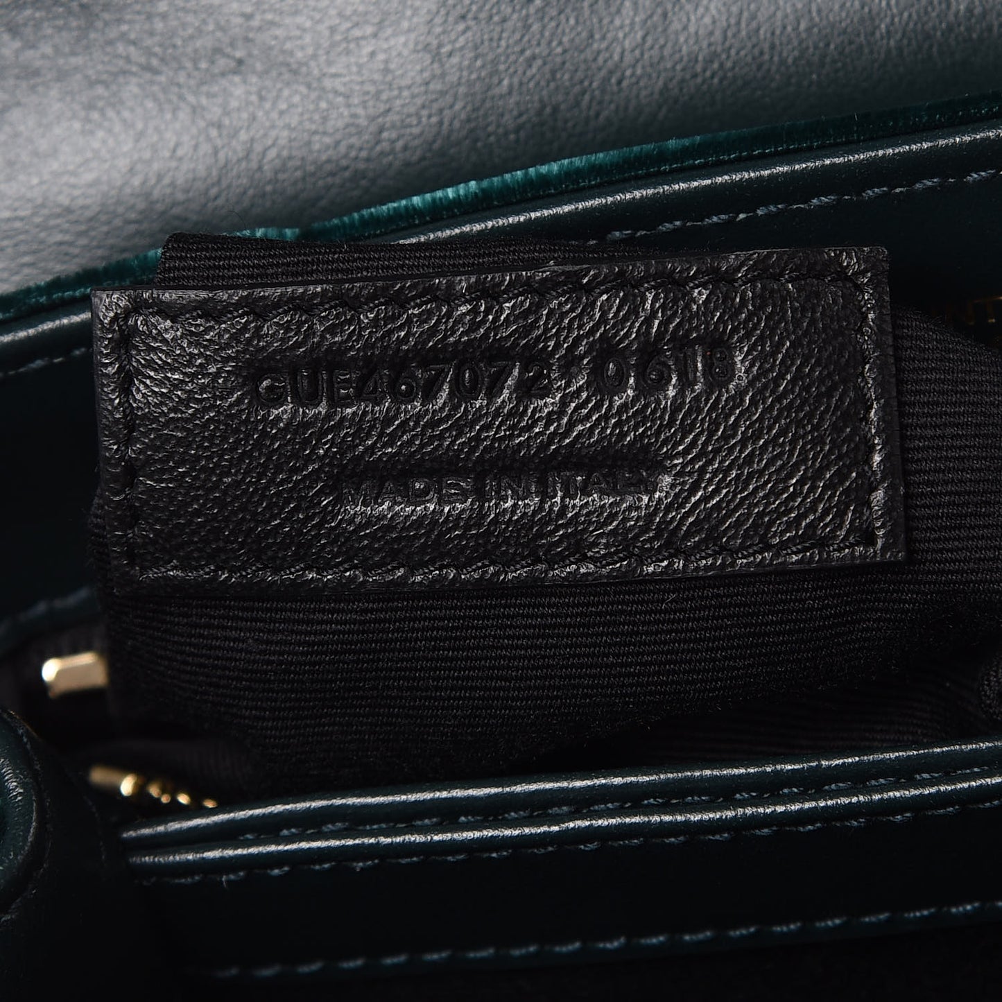 Velvet Y Quilted Monogram Toy Loulou Chain Satchel Dark Ottanio