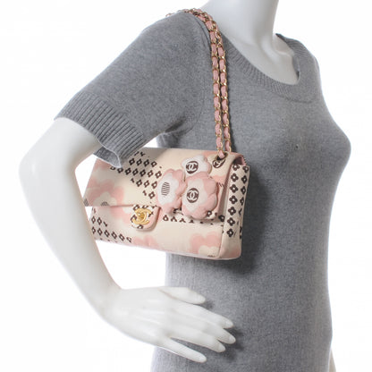 Chanel Silk Pillowed Camellia Flap Pink 2 of 9